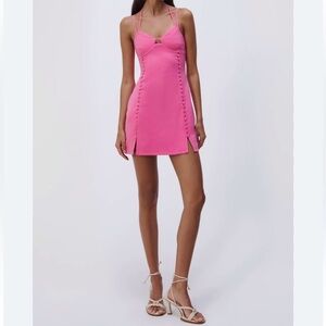 NWT Jonathan Simkhai The Eilish Mini Dress in Punch size 4